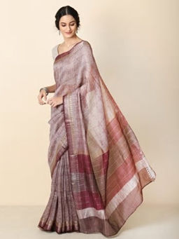 Fabindia - Linen Silk Printed Sari