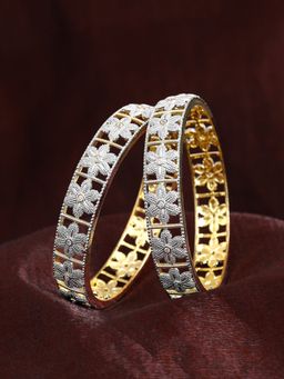 Estele - Floral Lattice Gehena Elegant Bangles
