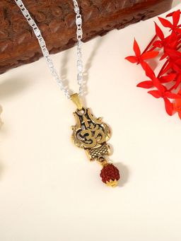 Estele - Rudraksha Gehena Om Trishul Damru Necklace