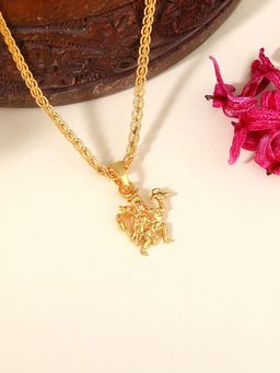 Estele - Gold Plated Gehena Powerful Bajrangbali Hanuman Necklace