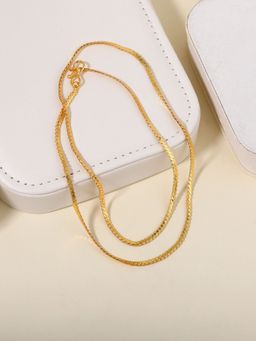 Estele - Gold Plated Gehena Lightweight Unisex Chain