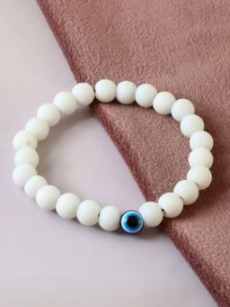 Estele - White Gehena Unisex Evil Eye Bracelet