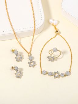 Estele - Timeless Star Design Gehena Pendant Combo Set