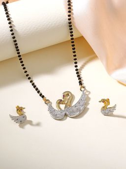 Estele - Charming Gehena Swan Mangalsutra Set