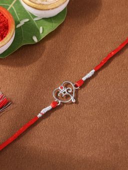 Ornate Jewels - Om Enamelled Thread For Brother with Roli Chawal