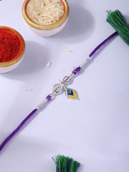 Ornate Jewels - Krishna Symbol Divine Thread Rakhi For Brother with Roli Chawal