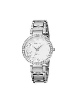 Strand by Obaku - Pearl Brace Quartz Crystal With Flower Pattern Dial Womens Watch - S713LHCWSC