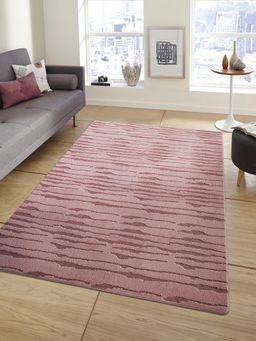 OBSESSIONS - Blush Polyester Machine Made Solid Carpet