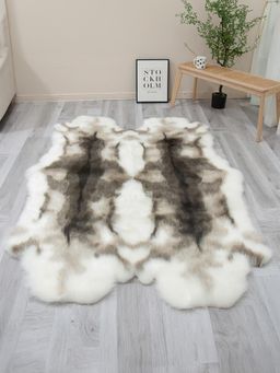 OBSESSIONS - Brown Acrylic Machine Made Solid Carpet (4X6 Feet)