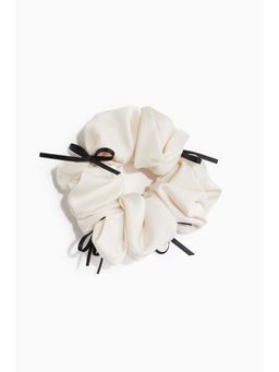 H&M - Women White Bow-Decorated Scrunchie
