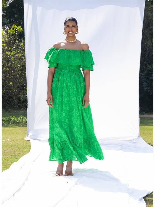 giselle dress green Buy MALIE Spring Online shiny