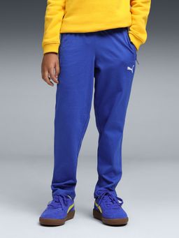 Puma - Boys Blue Zippered Pocket Jersey Pants