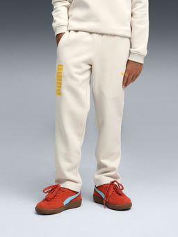 Puma - Water Break Kids White Graphic Trackpants