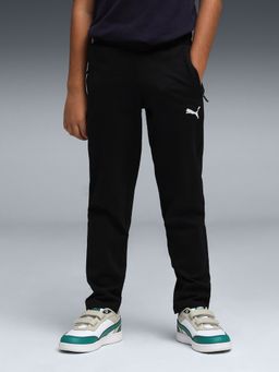 Puma - Boys Black Zippered Pocket Jersey Pants