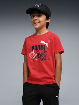 Puma - Little Runners Kids Cotton Graphic T-Shirt