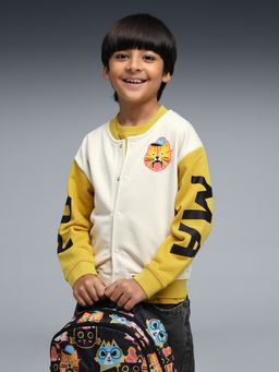 Puma - White Moody Cat Graphic Bomber Jacket