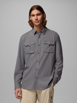 Columbia - Men Grey Silver Ridge Utility II Full Sleeves Shirt