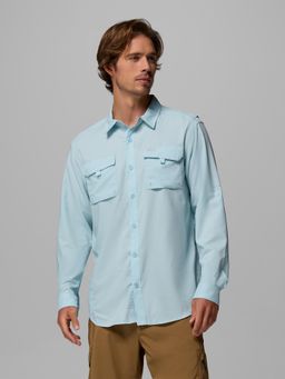 Columbia - Men Blue Silver Ridge Utility II Full Sleeves Shirt
