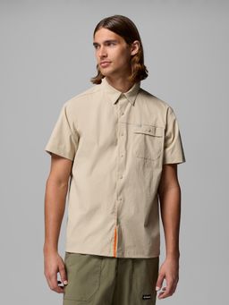 Columbia - Men Beige Landroamer Ripstop II Half Sleeves Shirt