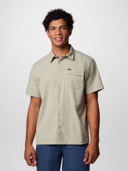 Columbia - Men Green Landroamer Ripstop II Half Sleeves Shirt