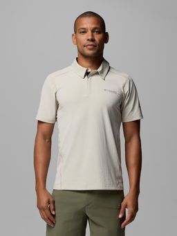 Columbia - Men Beige Diamond Peak Pro Slim Fit Polo T-shirt