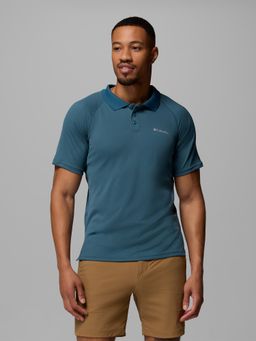 Columbia - Men Blue Alpine Chill Pro Slim Fit Polo T-shirt