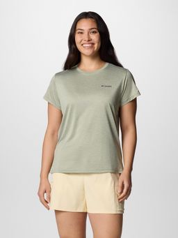 Columbia - Women Green BlueVista Hill Half Sleeves T-shirt