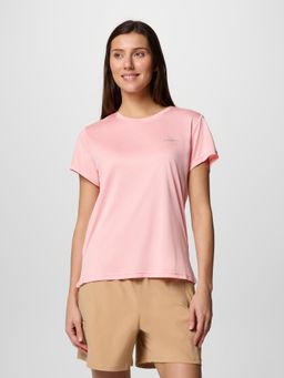 Columbia - Women Pink BlueVista Hill Half Sleeves T-shirt