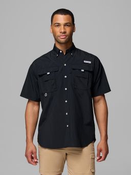 Columbia - Men Black Bahama II Half Sleeves Shirt