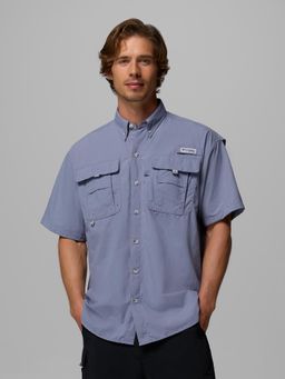 Columbia - Men Blue Bahama II Half Sleeves Shirt