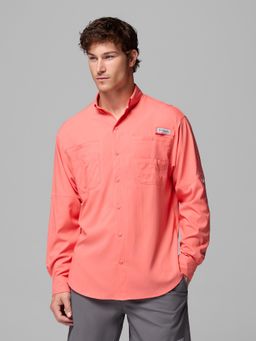 Columbia - Men Orange Tamiami II Full Sleeves Shirt