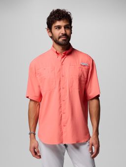 Columbia - Men Orange Tamiami II Half Sleeves Shirt