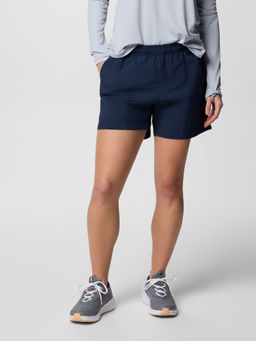 Columbia - Women Navy Blue W Backcast II Regular Fit Shorts