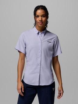 Columbia - Women Blue Tamiami II Half Sleeves Shirt