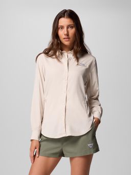 Columbia - Women Beige Tamiami II Full Sleeves Shirt