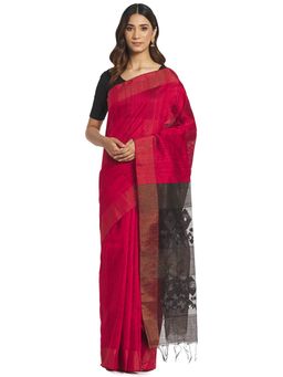 Fabindia - Multicolour Jamdani Silk Sari