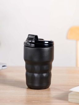 Nestasia - Sleek Black Stainless Steel Travel Coffee Tumbler (355ml)