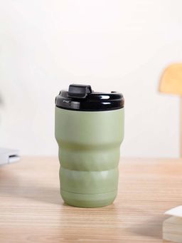 Nestasia - Insulated Coffee Tumbler With Diamond Grip Seaweed Green (355ml)