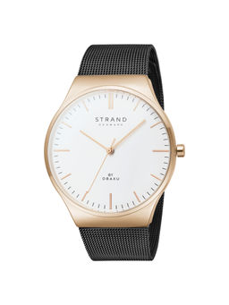 Strand by Obaku - Mason Twilight White Dial Quartz Watch For Men (S717GXVWMB)