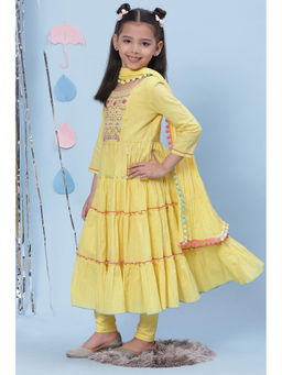 Biba - Yellow Straight Suit (Set of 3) (5)