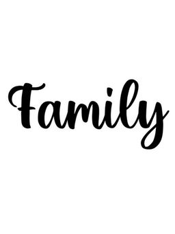 eCraftIndia - "Family" Black Engineered Wood Wall Art Cut out, Ready to Hang Home Decor