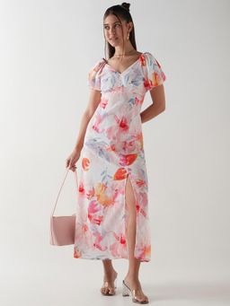 Bewakoof - Women's Multicolor All Over Printed Dress