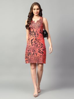 KOTTY - Women Orange Bodycon Knee Length Dress