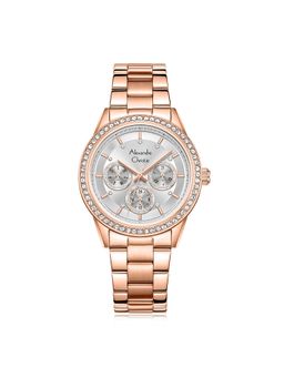 Alexandre Christie - Women Analog Rose Gold Round Watch (2A46BFBRGSL2) (M)