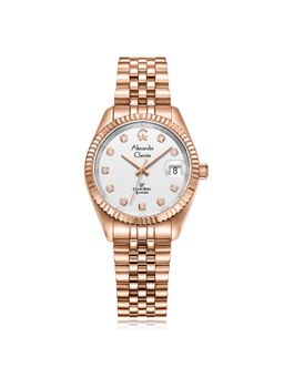 Alexandre Christie - Women Analog Rose Gold Round Watch (5013LDBRGSL) (M)