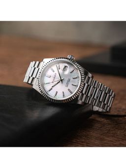 Duxot - Marcel Automatic White MOP Round Men's Watch (DX-2059-11) (M)