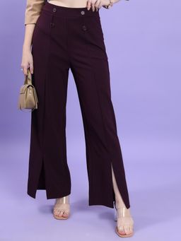 TOKYO TALKIES - Women High-Rise Flared Parallel Trousers