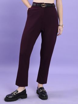 TOKYO TALKIES - Women Slim Fit High-Rise Trousers