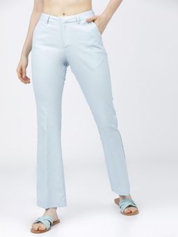 TOKYO TALKIES - Women Blue Straight Fit Trouser