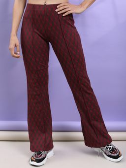 TOKYO TALKIES - Women Printed Boot Cut Trousers